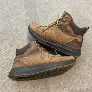 Flexi Boots Mens Size 7 Brown Leather Hiking Combat Trail Ankle Outdoor 403007